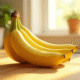 Bananes jaunes fraîches dans une cuisine lumineuse